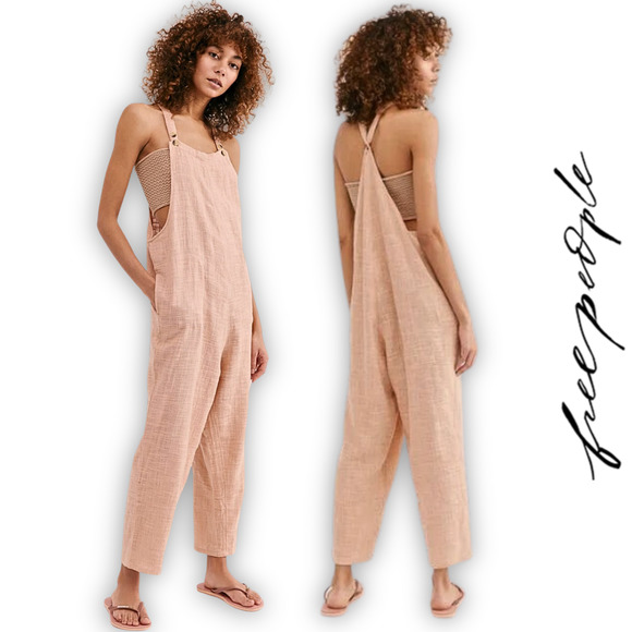 Free People Pants - Free People Photo Shoot Sample Sezanne Sleeveless Jumpsuit MauvePink Blush S